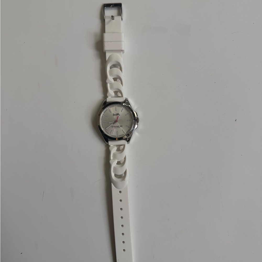 COACH White and Silver Watch